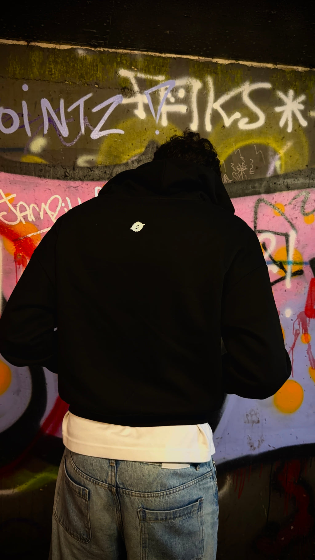 Tartan Plaid Black Box Fit Zip Up